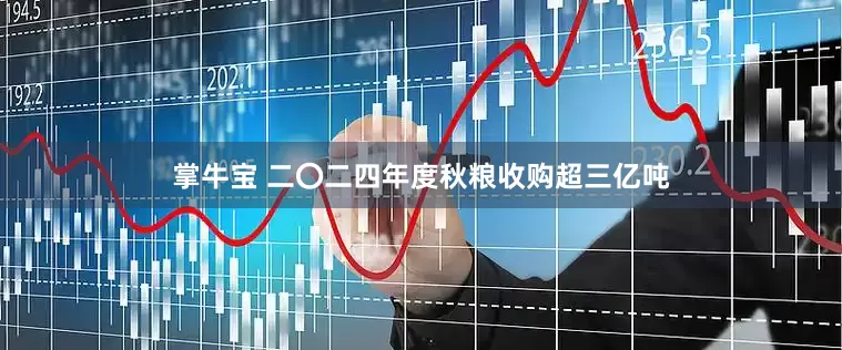 掌牛宝 二〇二四年度秋粮收购超三亿吨